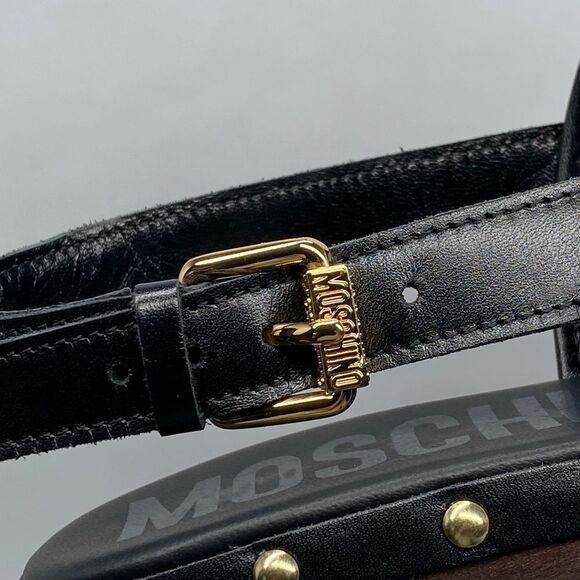 Moschino Brown and Black Clogs - Picture 7 of 14